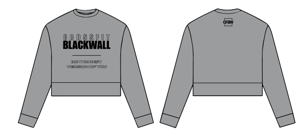 Felpa Girocollo Donna Crop - Collezione 2026